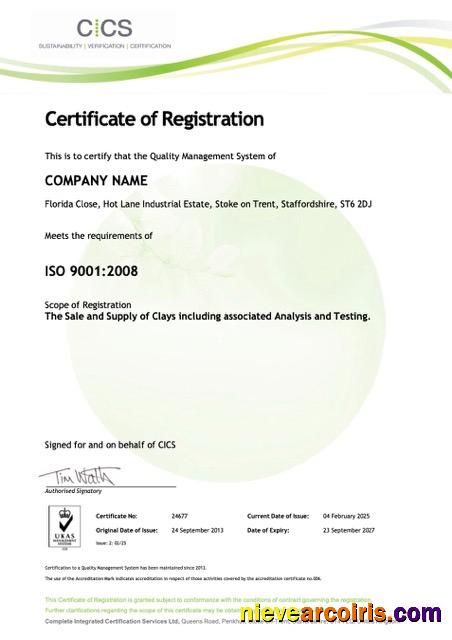 UK Florida Close certificate of registration